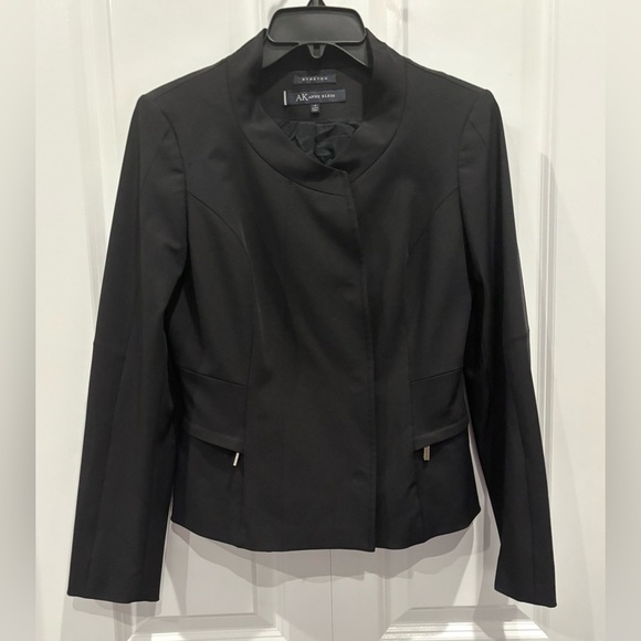 AK Anne Klein Stretch Tailored Semi Cropped Blazer - Picture 2 of 4
